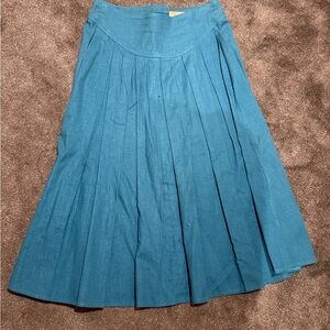 Investments, Vintage 80s linen pleated skirt